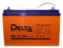 Аккумуляторная батарея DELTA HRL 12-100 номинальной емкостью  100Ач