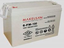 Аккумуляторная батарея Makelsan 6-FM-100G номинальной емкостью 100 Ач - 