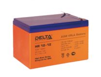 Аккумуляторная батарея DELTA HR 12-12 номинальной емкостью  12 Ач