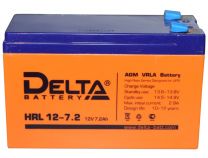 Аккумуляторная батарея DELTA HRL 12-7.2 номинальной емкостью  7.2 Ач