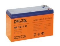 Аккумуляторная батарея DELTA HR 12-7.2 номинальной емкостью  7.2 Ач