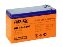 Аккумуляторная батарея DELTA HR 12-34W номинальной емкостью  9 Ач - 
