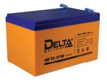Аккумуляторная батарея DELTA HR 12-51W номинальной емкостью  12 Ач - 