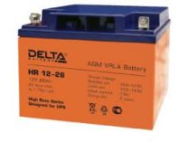 Аккумуляторная батарея DELTA HR 12-26 номинальной емкостью  26 Ач