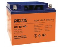 Аккумуляторная батарея DELTA HR 12-40 номинальной емкостью  45 Ач - 