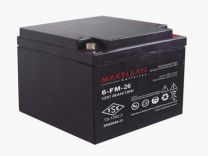 Аккумуляторная батарея Makelsan 6-FM-26 номинальной емкостью 26 Ач - 