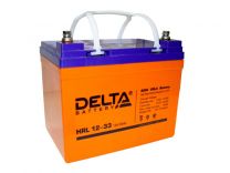 Аккумуляторная батарея DELTA HRL 12-33 номинальной емкостью 33 Ач - 