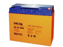 Аккумуляторная батарея DELTA HR 12-80W номинальной емкостью  20 Ач - 